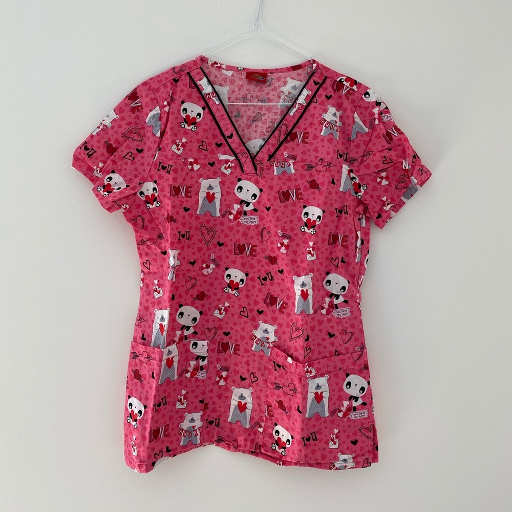 Panda Scrub Top